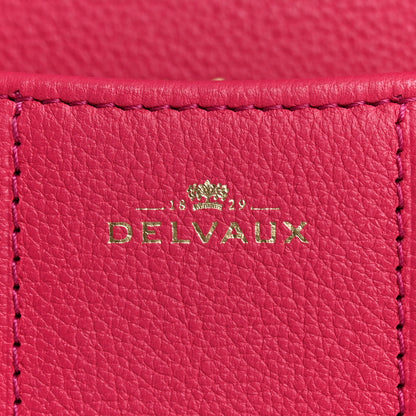 Delvaux Grained Calfskin Mini Brillant Satchel Rose Indien 6 of 14