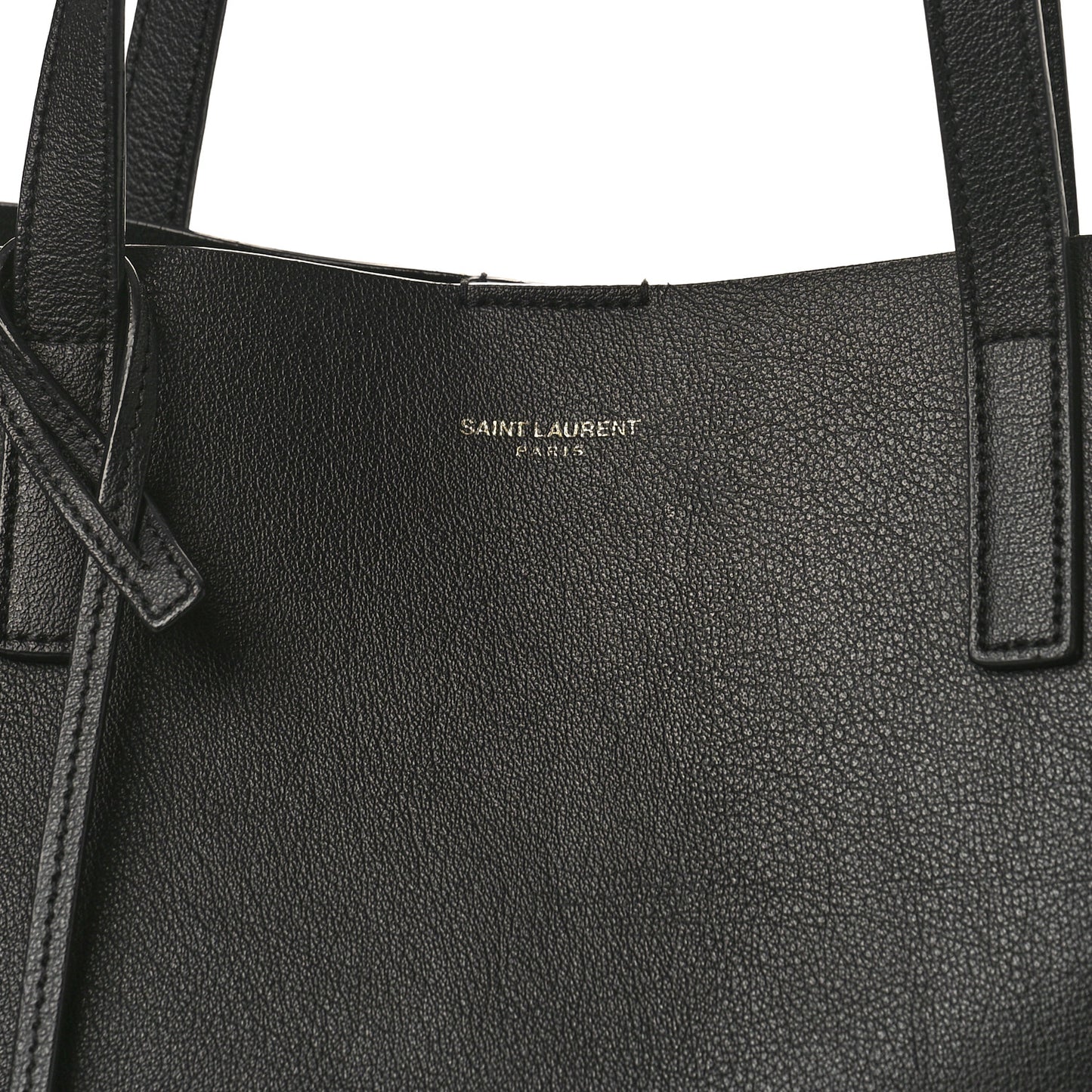 Calfskin Large Shopping Tote Black