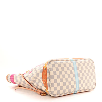 Louis Vuitton Damier Azur Summer Trunks Newport Beach Neo Neverfull MM 5 of 11