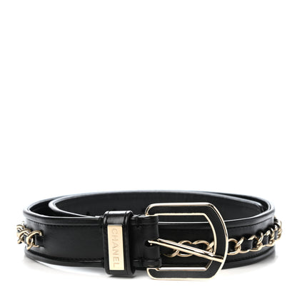 Chanel Lambskin Chain CC Belt 75 30 Black 1 of 4