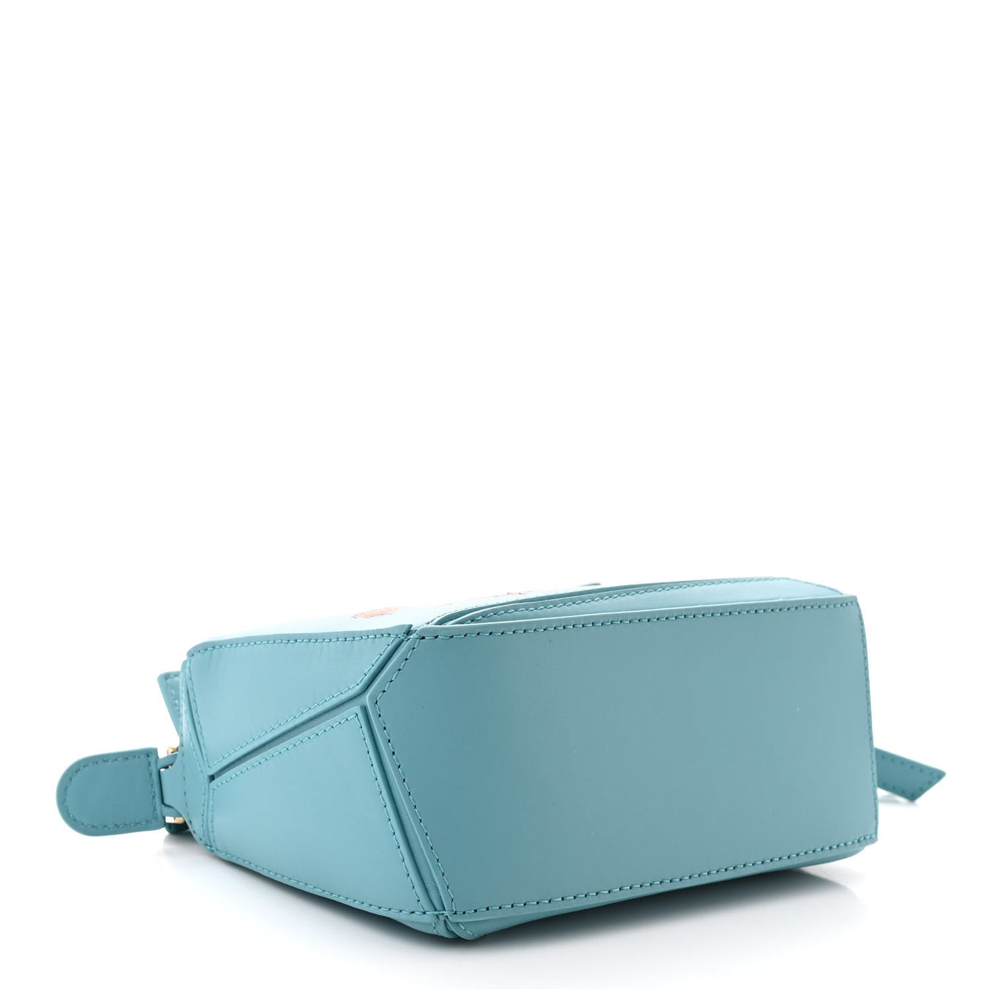 X HOWLS MOVING CASTLE Satin Calfskin Mini Heen Puzzle Bag Light Blue