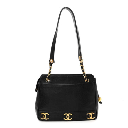Chanel Caviar CC Shoulder Bag Black 1 of 11