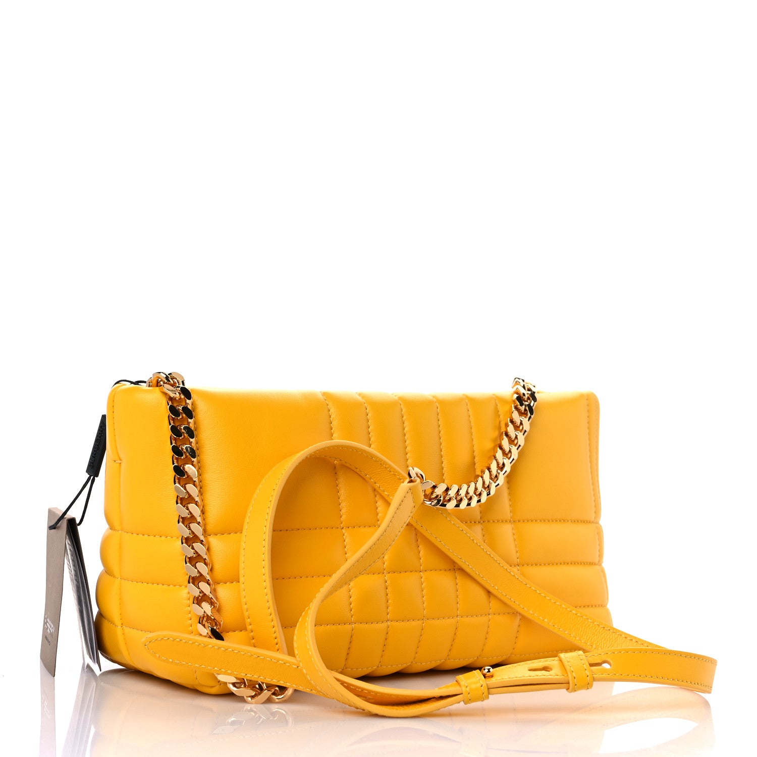 Burberry Calfskin Quilted Small Lola Zip Deep Saffron 3 of 10