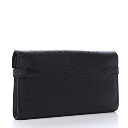 Hermes Epsom Kelly Longue Wallet Black 2 of 4