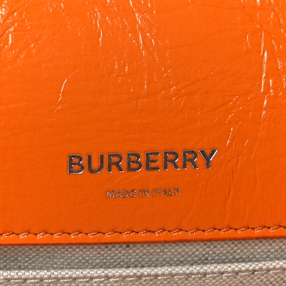 Burberry Patent Quilted Resin Chain Small Lola Bag Deep Orange 6 of 9