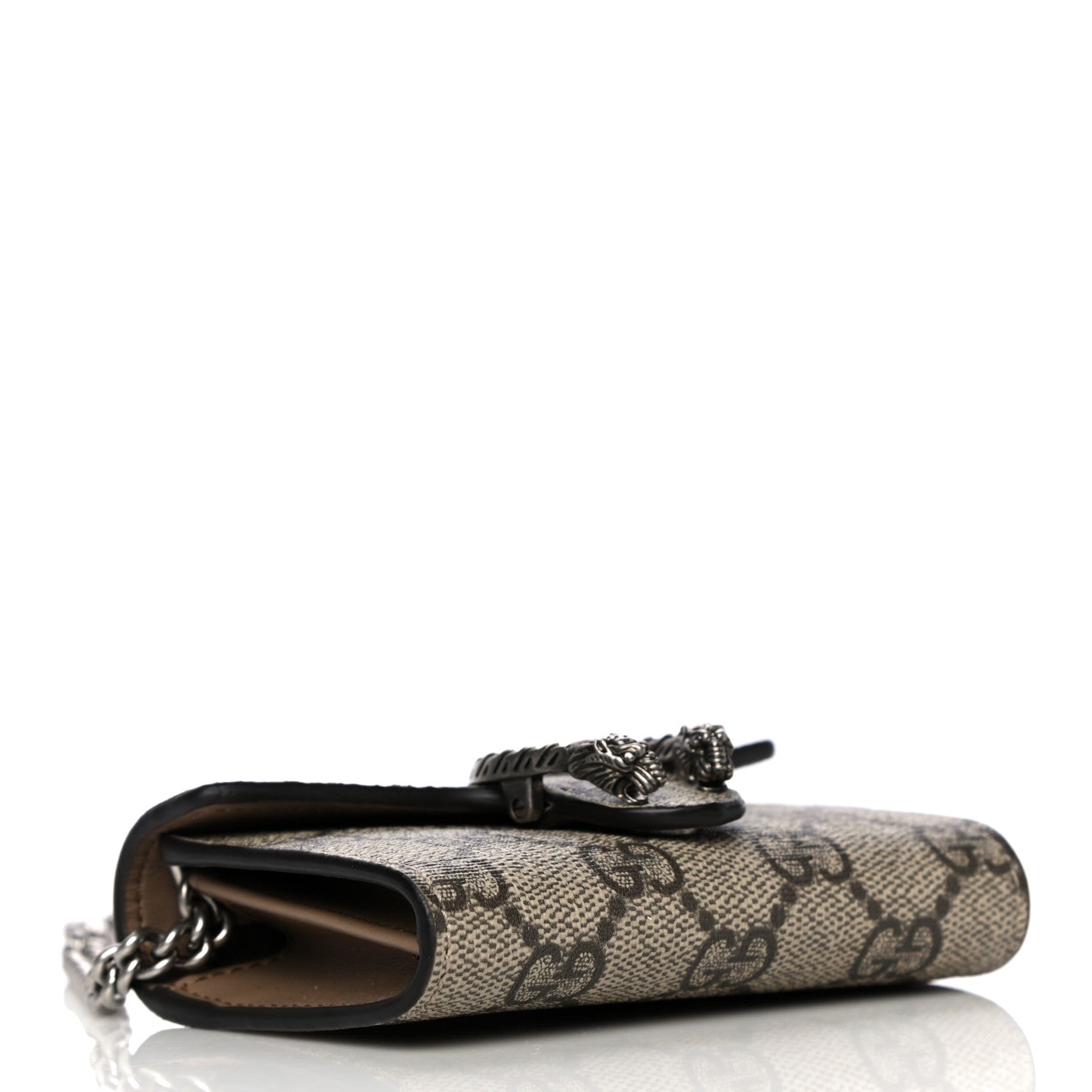 Gucci GG Supreme Monogram Dionysus Coin Purse Taupe 4 of 14