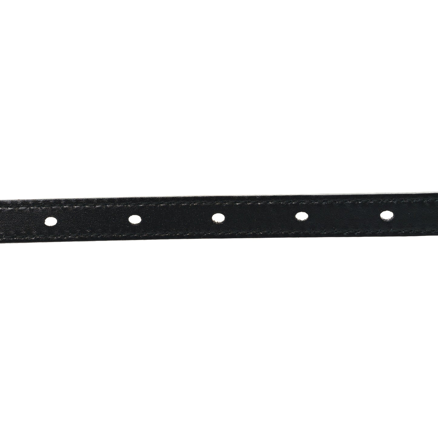Calfskin D-Bee Slim Belt L Black
