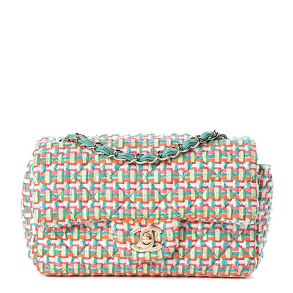 Chanel Tweed Quilted Mini Rectangular Flap Multicolor 1 of 12