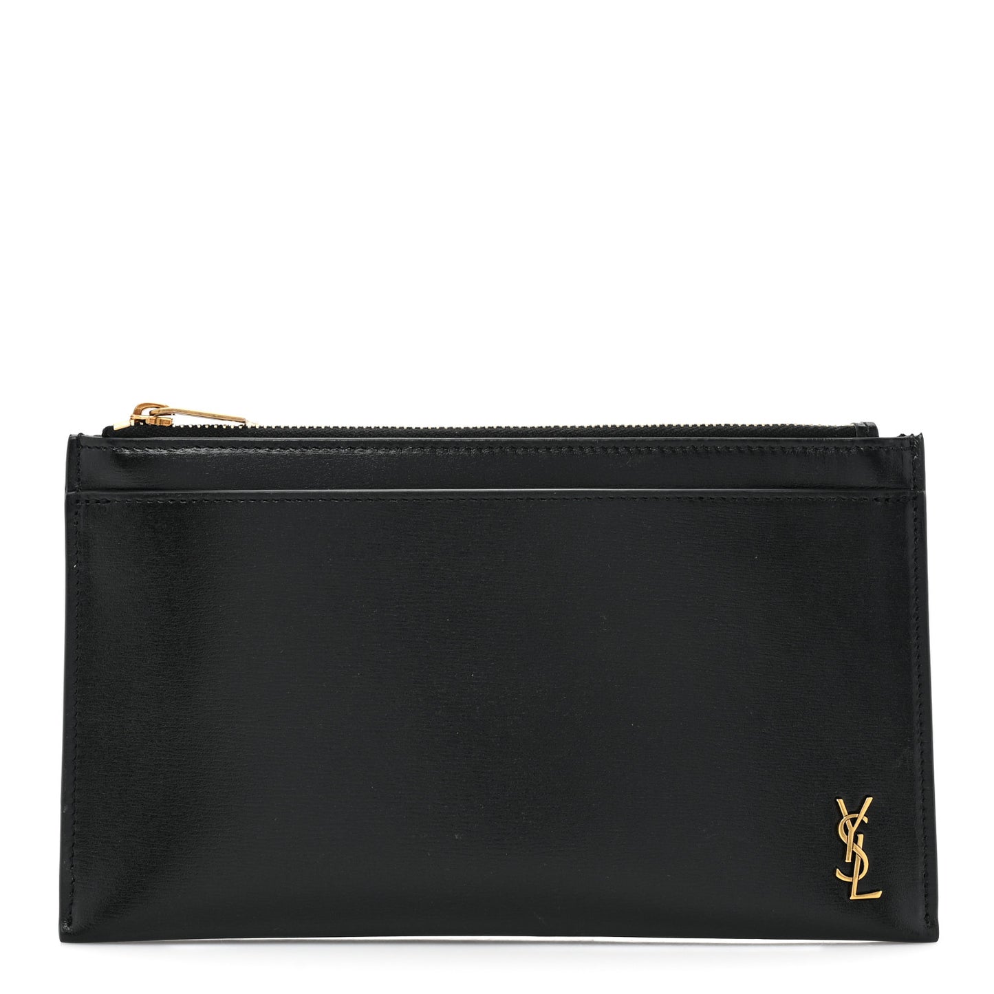 Smooth Calfskin Monogram Bill Pouch Black