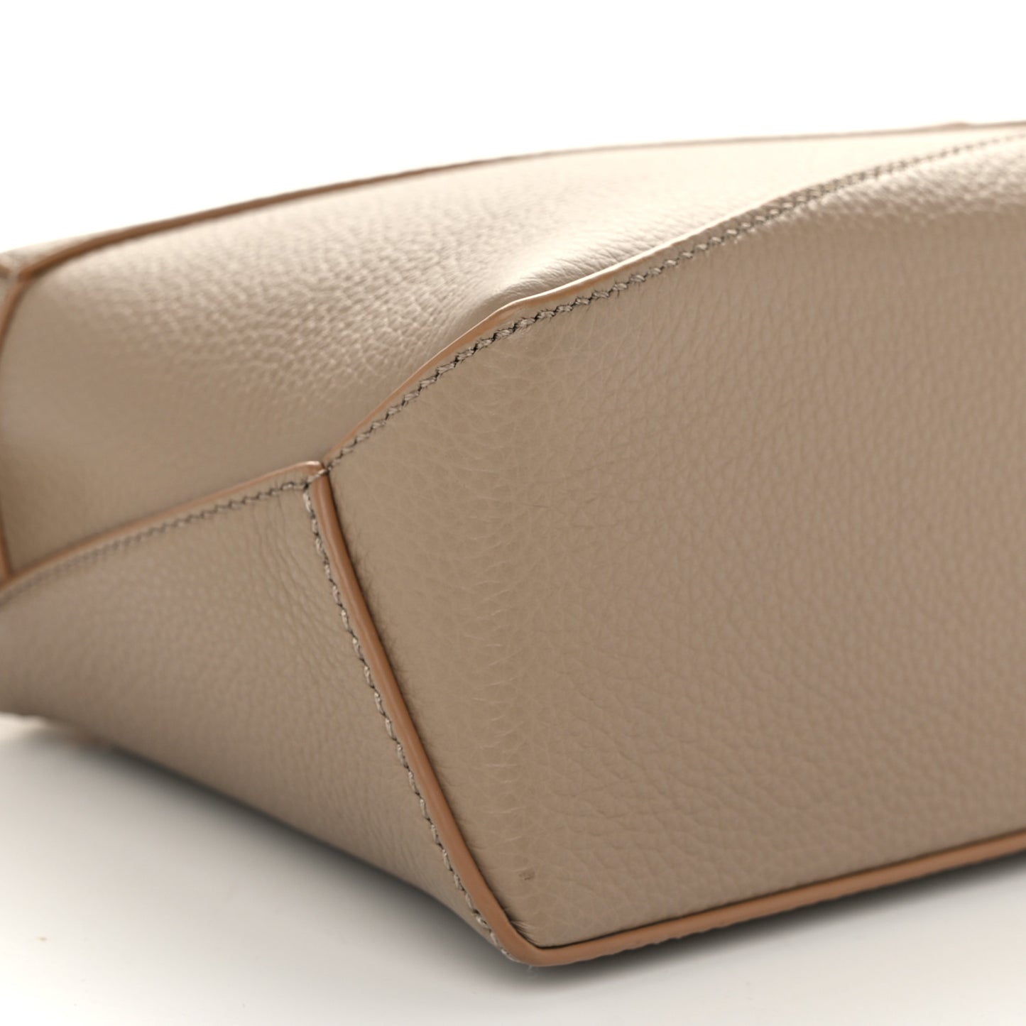 Calfskin Mini Puzzle Edge Bag Sand