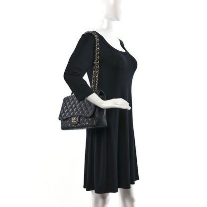 Chanel Caviar Quilted Jumbo Single Flap Black 2 of 10