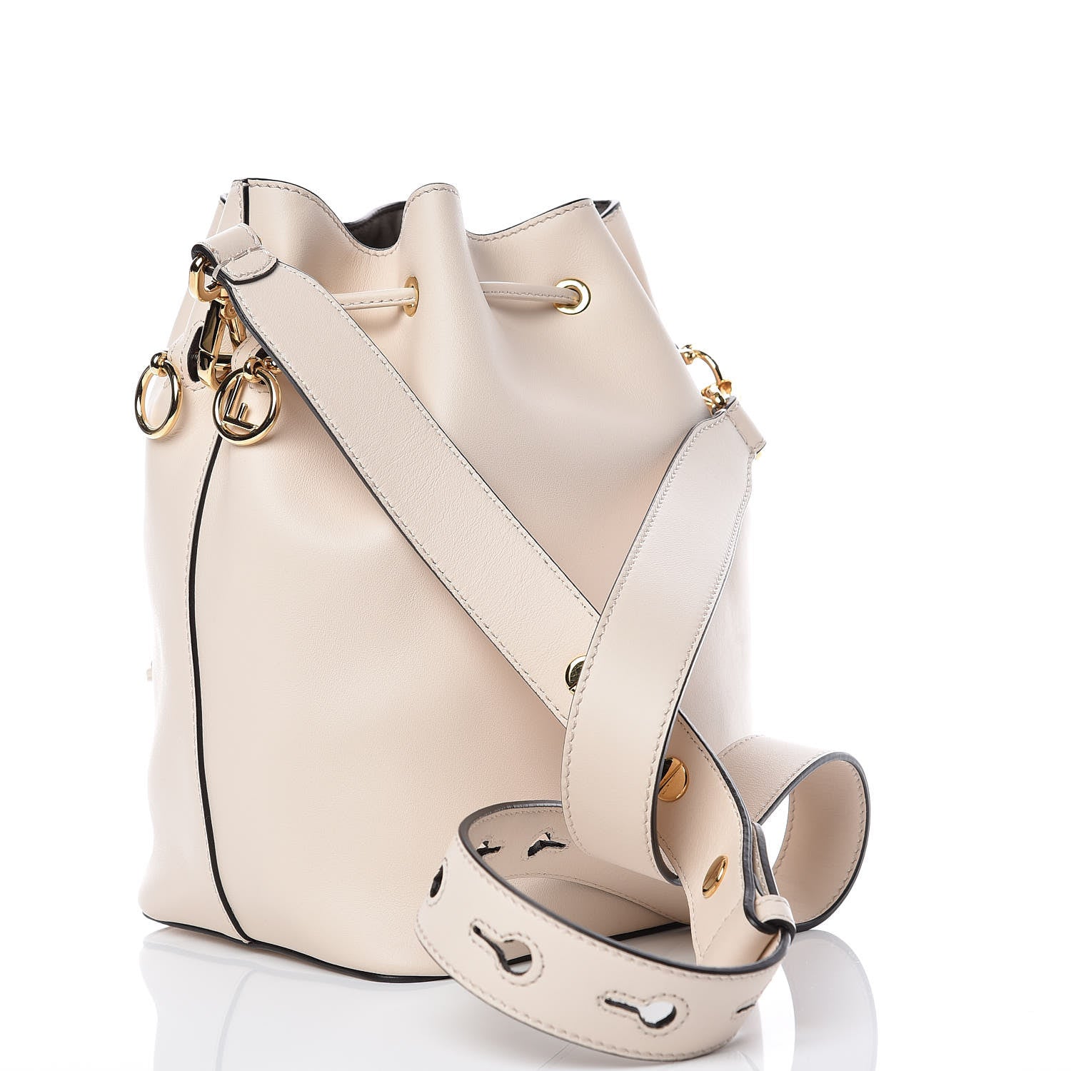 Fendi Vitello Grace Matte F is Fendi Grande Mon Tresor Bucket Bag Camelia 4 of 11