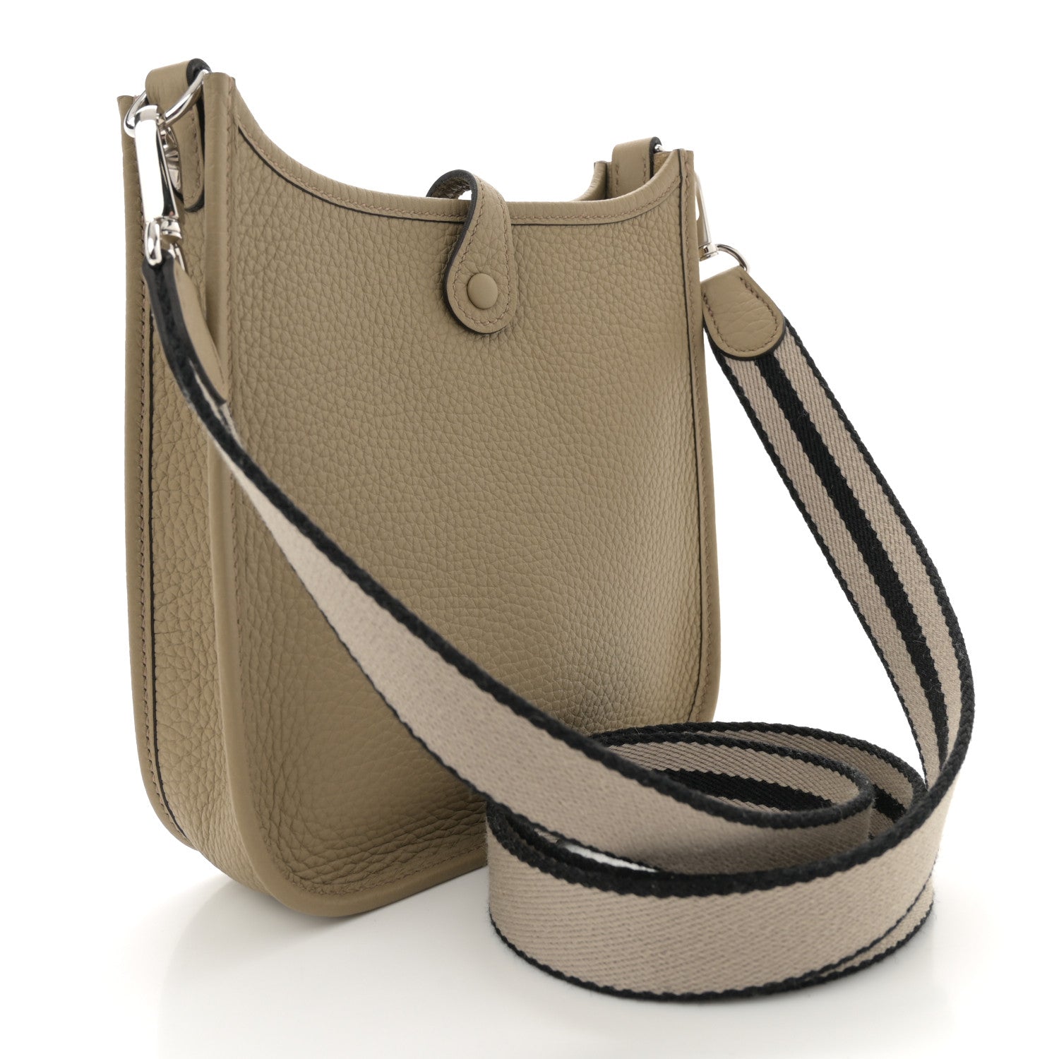 Hermes Taurillon Clemence Sangle Evelyne TPM Beige Marfa 3 of 11