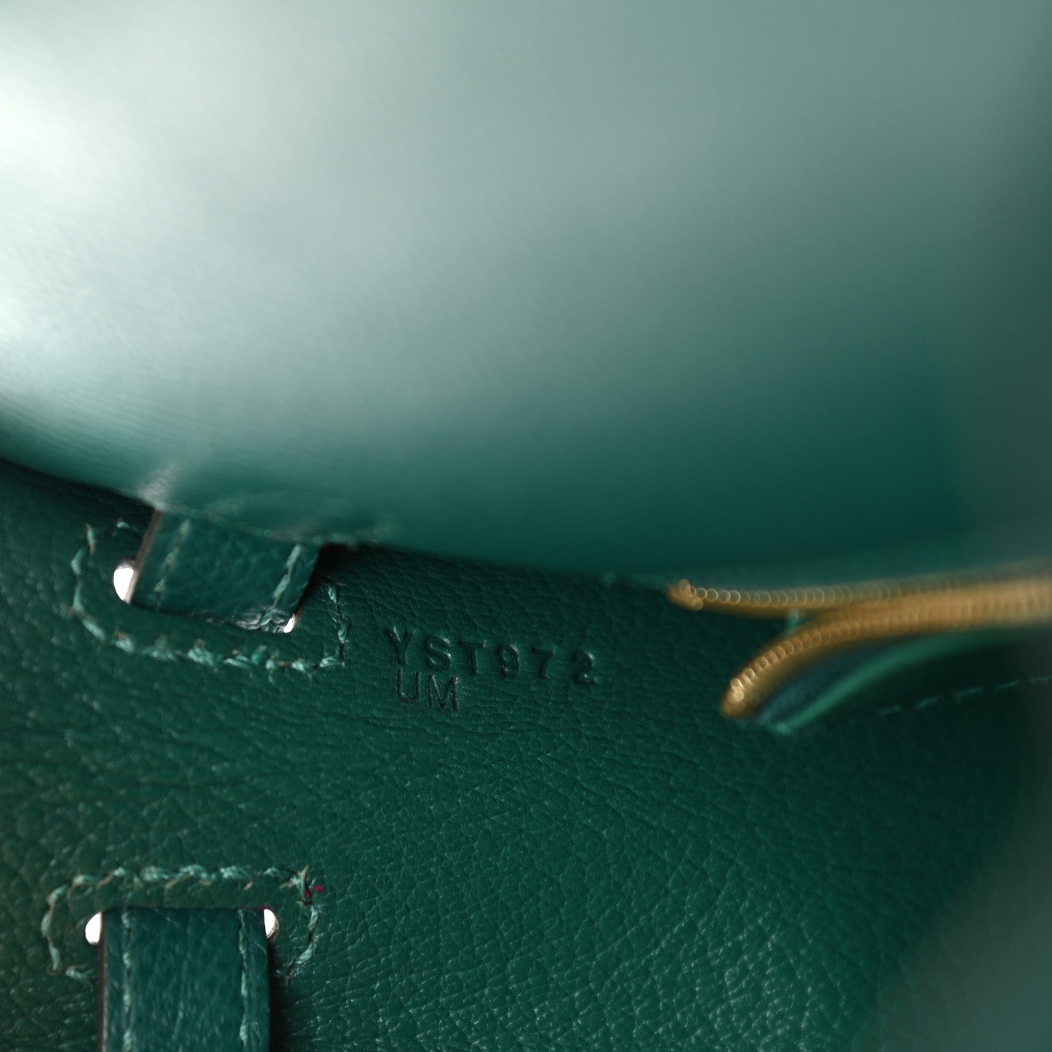 Hermes Epsom Kelly Sellier 25 Malachite 7 of 11