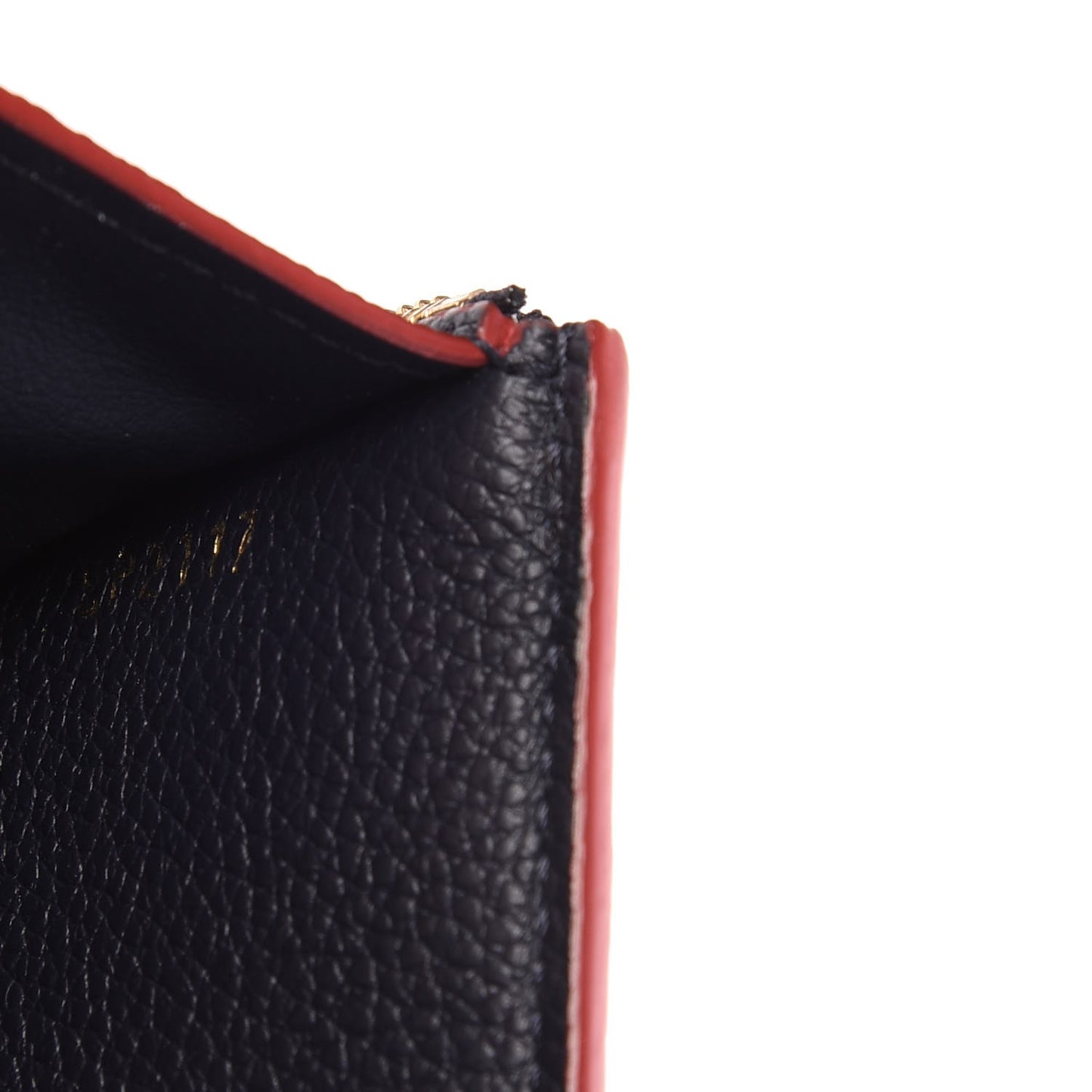 Empreinte Victorine Wallet Marine Rouge
