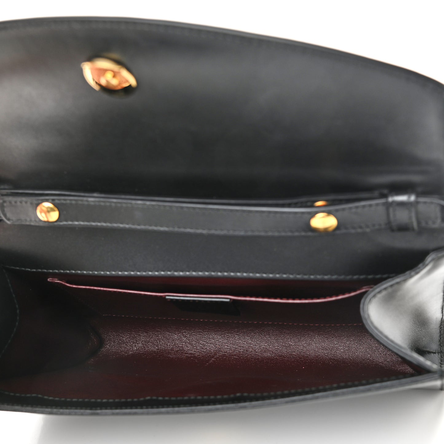Smooth Calfskin Small Zumi Top Handle Shoulder Bag Black