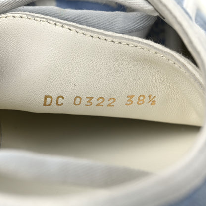 Christian Dior Denim Cannage Walk'N'Dior Low Top Sneakers 38.5 Dynamic Blue 10 of 11