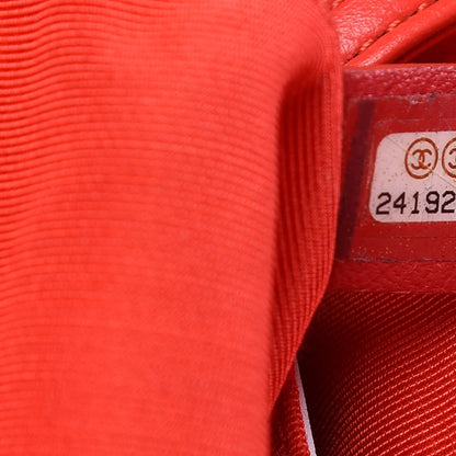 Chanel Lambskin Quilted Drawstring Bag Red 7 of 9