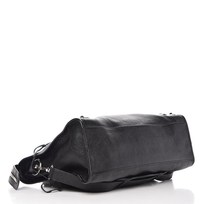 Balenciaga Chevre Silver Metallic Edge Hardware City Black 5 of 8
