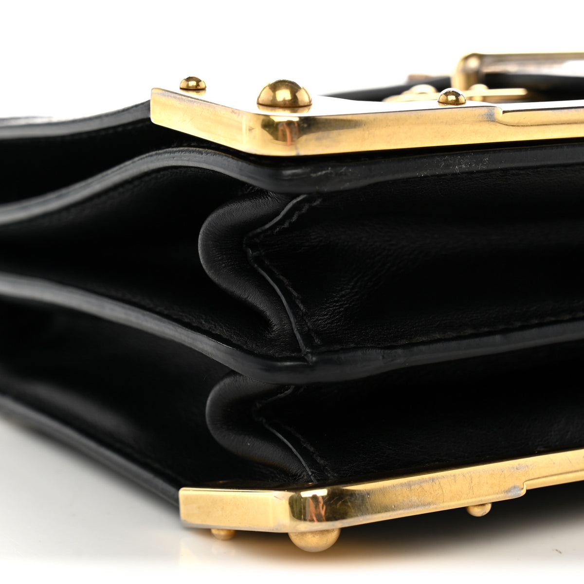 Prada City Calf Saffiano Cahier Bag Talco Black 8 of 12