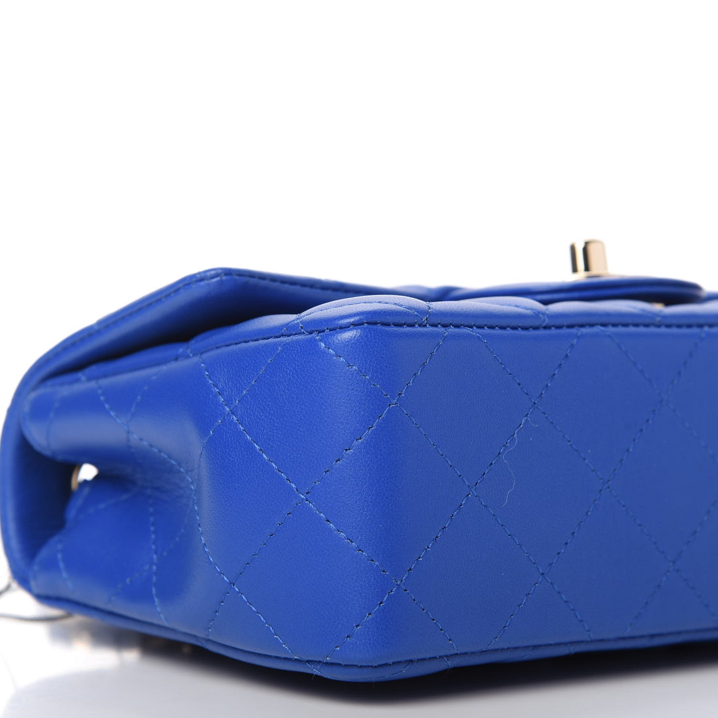 Lambskin Quilted Mini Rectangular Flap Royal Blue