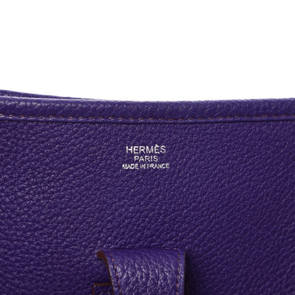 Hermes Taurillon Clemence Evelyne GM III Iris 6 of 9