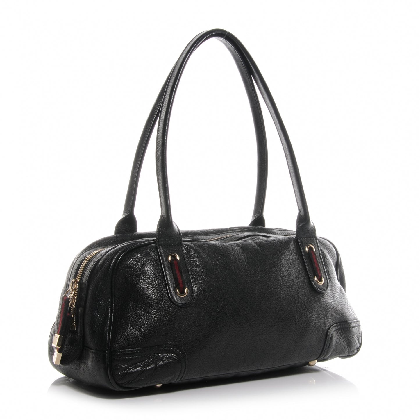 Calfskin Small Princy Satchel Black