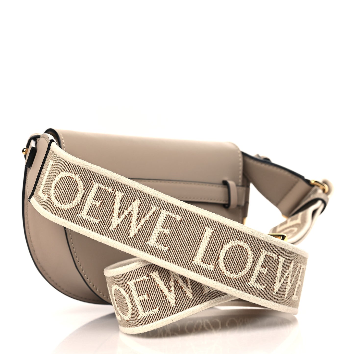 Calfskin Jacquard Mini Gate Dual Bag Sand