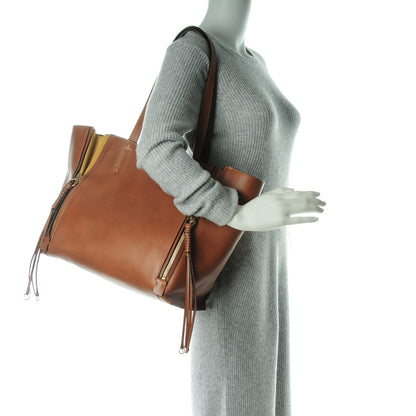 Chloe Smooth Calfskin Medium Milo Shopping Tote Tan 2 of 7