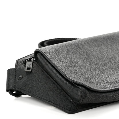 Louis Vuitton Grained Calfskin Aerogram Slingbag Black 8 of 10