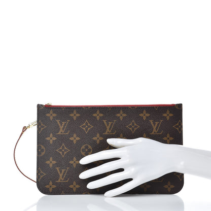 Louis Vuitton Monogram Neverfull MM GM Pochette Cherry 2 of 8