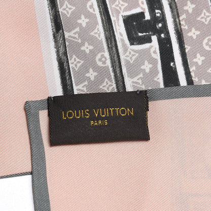 Louis Vuitton Silk Monogram Trunks Bandeau Rose Poudre 4 of 5