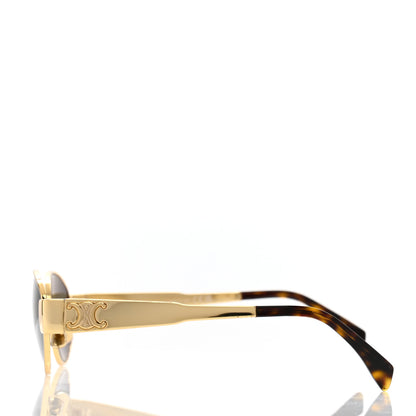 Celine Metal Triomphe 01 Sunglasses CL40235U Gold Green 3 of 8