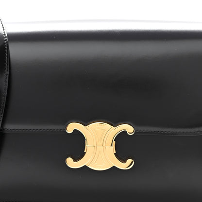 Celine Shiny Calfskin Medium Triomphe Black 8 of 10