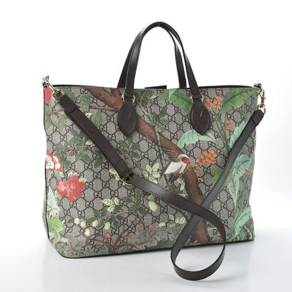 Gucci Soft GG Supreme Monogram Tian Medium Crossbody Tote Beige Multicolor New Acero 2 of 10