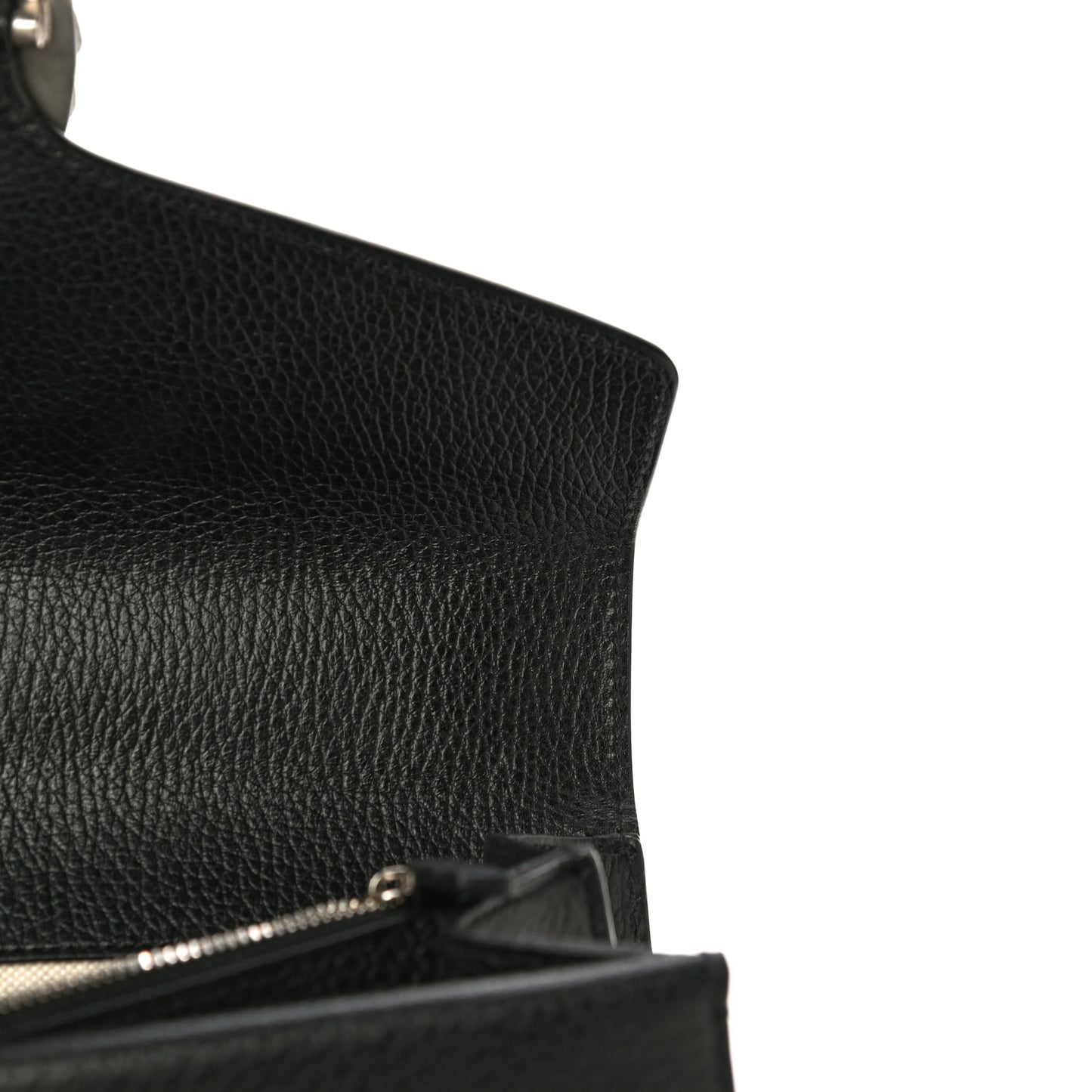 Pebbled Calfskin Small Dionysus Shoulder Bag Black