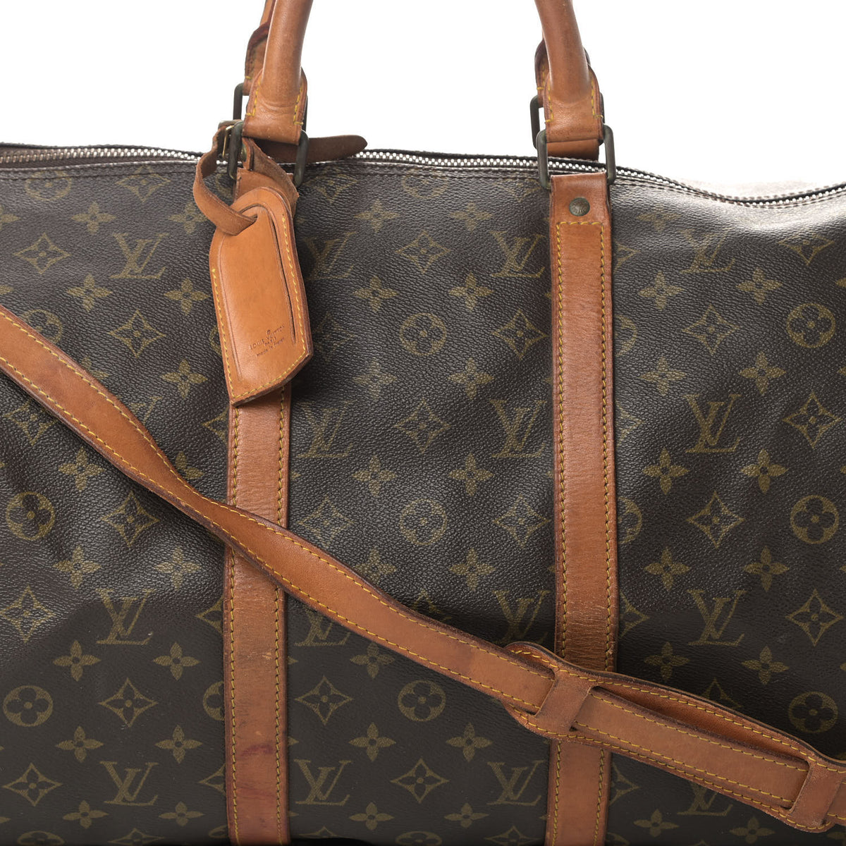 Louis Vuitton Monogram Keepall Bandouliere 50 10 of 19
