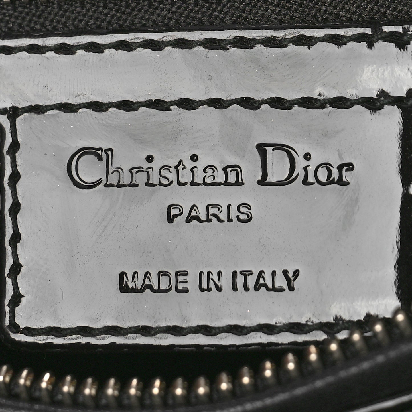 Patent Cannage Medium Lady Dior Black