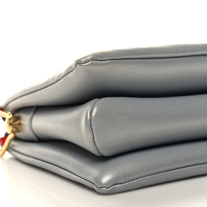 Louis Vuitton Lambskin Embossed Monogram Coussin PM Silver 10 of 11