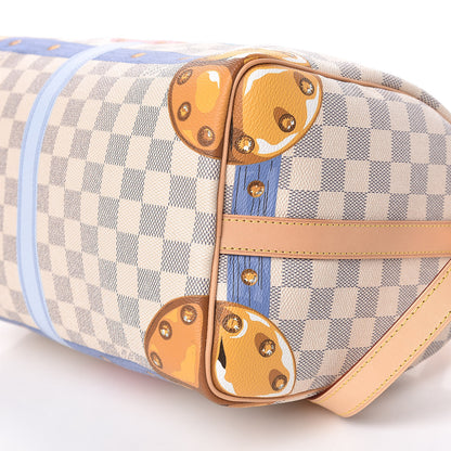 Louis Vuitton Damier Azur Summer Trunks Speedy Bandouliere 30 9 of 9