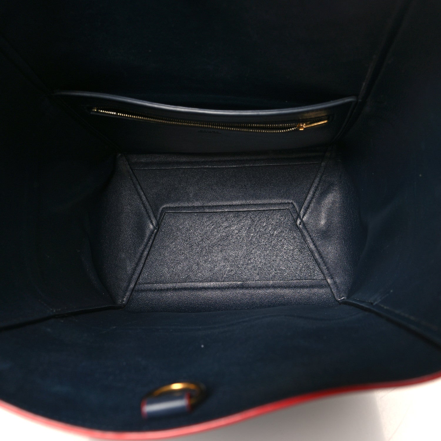 Celine Supersoft Calfskin Sangle Bucket Bag Navy 5 of 14
