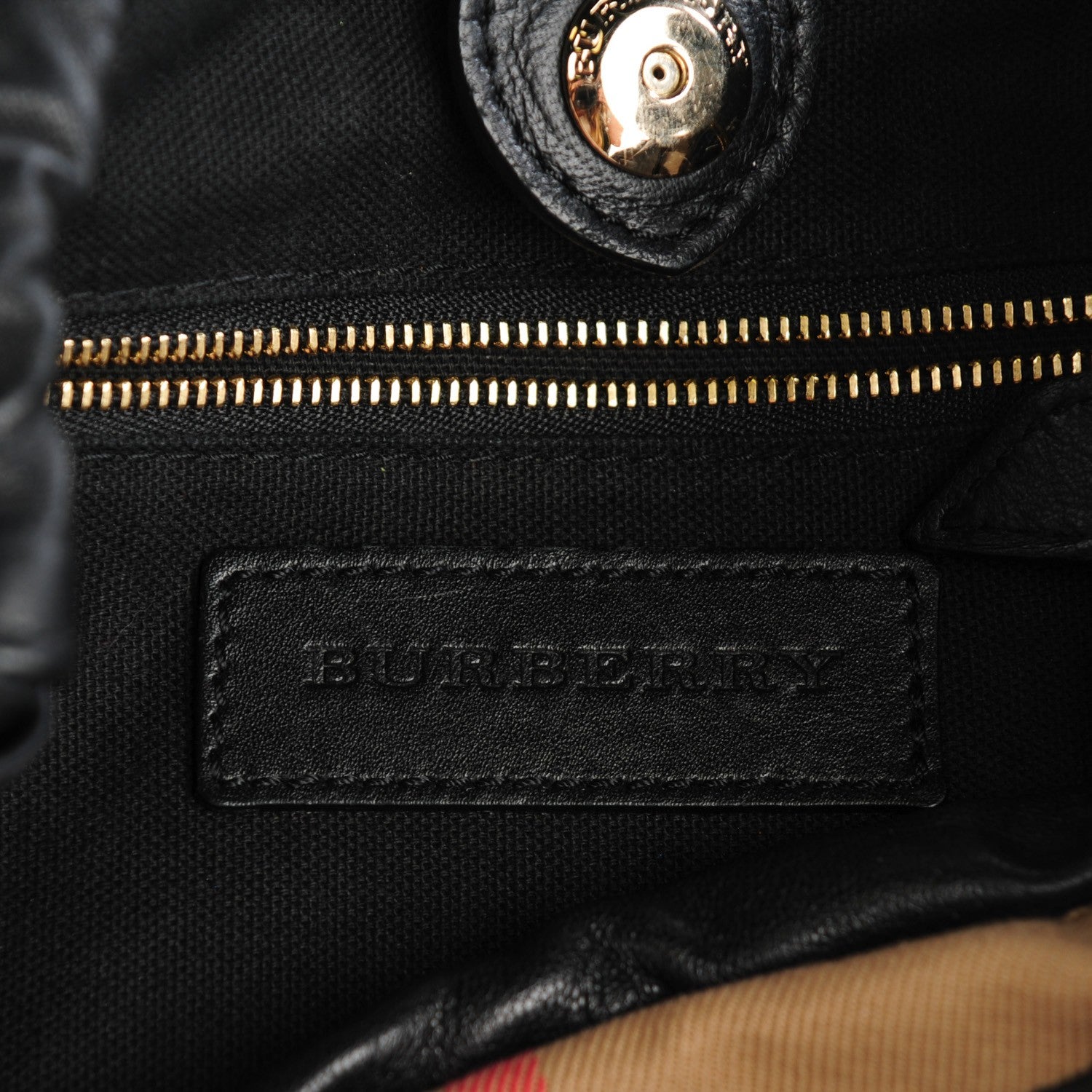 Burberry Calfskin House Check Little Crush Black 6 of 8