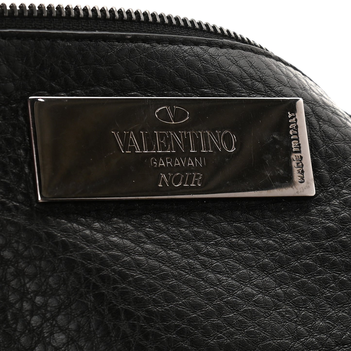Grained Calfskin Onyx Medium Rockstud Rolling Tote Black