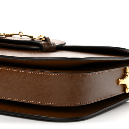Gucci Azalea Calfskin Horsebit 1955 Shoulder Bag Brown Sugar 9 of 11