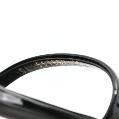 Saint Laurent Patent Calfskin Opyum 110 Sandals 40.5 Black Gold 9 of 10