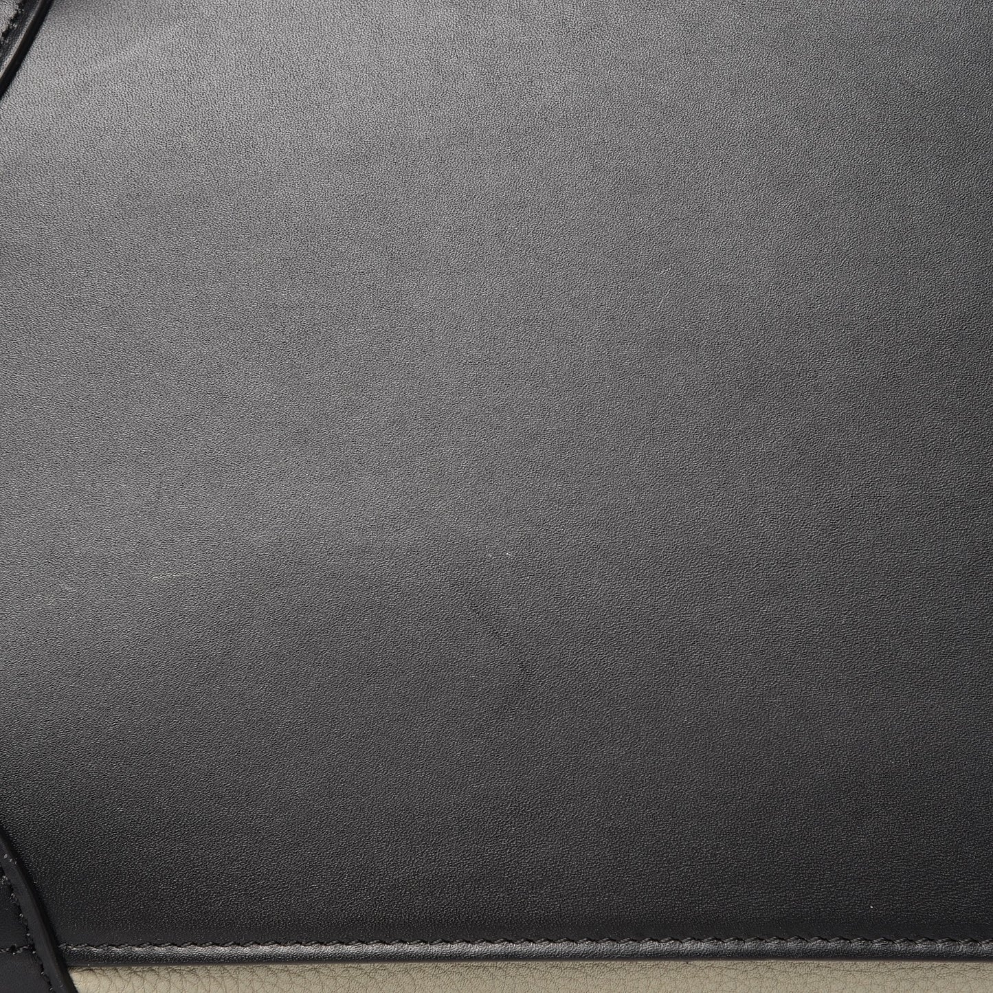Baby Grained Calfskin Suede Mini Tri-Color Luggage Stone