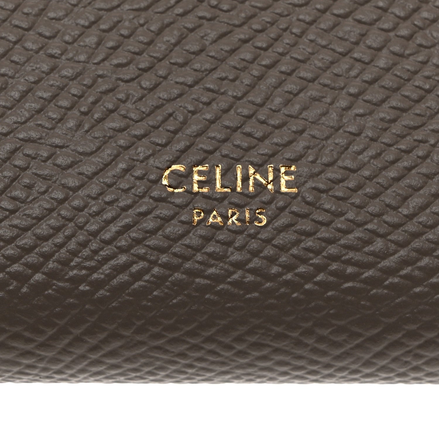 Celine Grained Calfskin Small Multifunction Strap Wallet Pebble Mineral 6 of 8