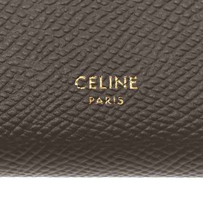 Celine Grained Calfskin Small Multifunction Strap Wallet Pebble Mineral 6 of 8