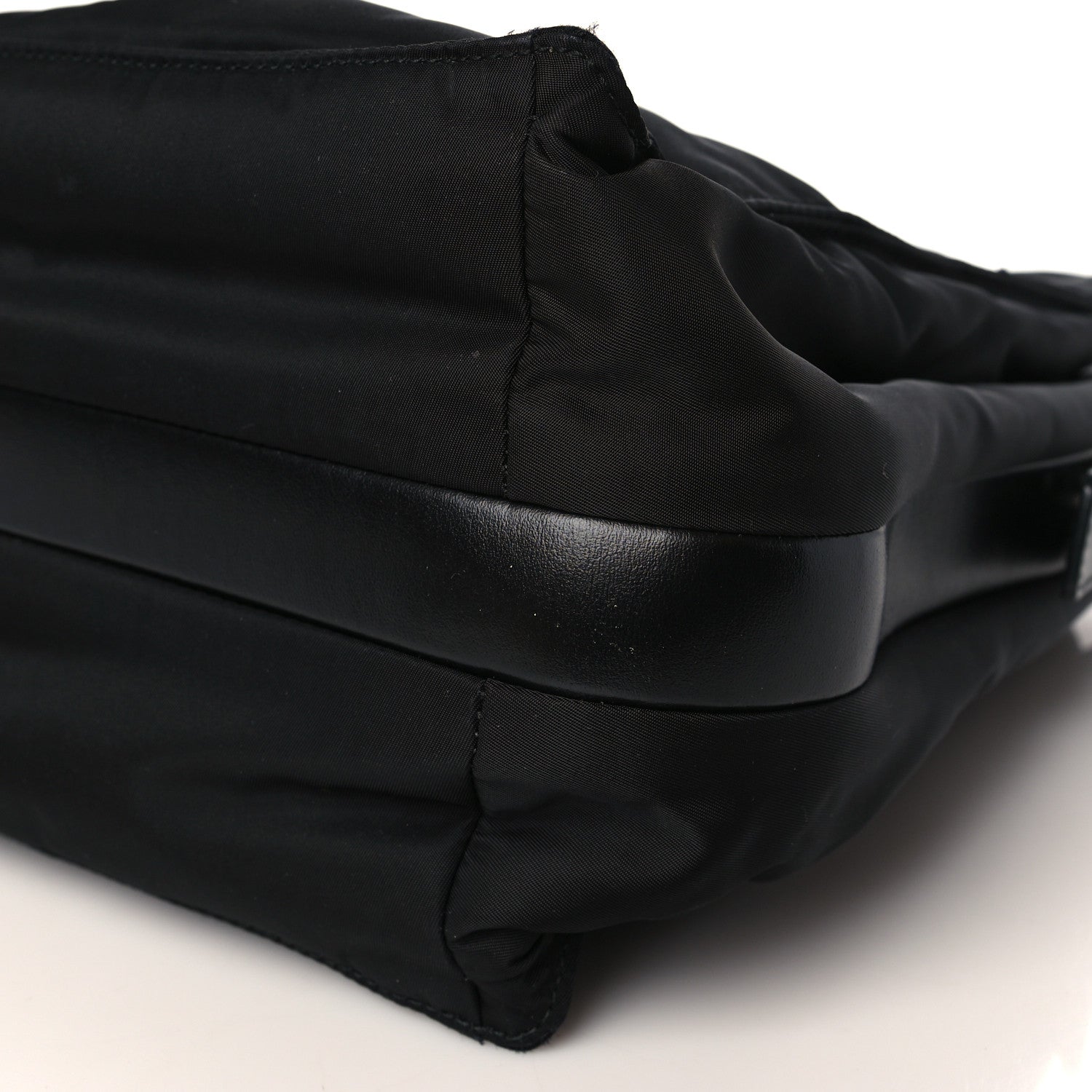 Prada Tessuto Nylon Front Pocket Messenger Bag Black 9 of 9