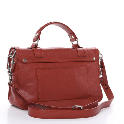 Proenza Schouler Lambskin Tiny PS1 Satchel Mandarin Red 3 of 8